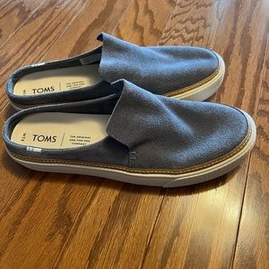 Toms Blue Slip-On Flats